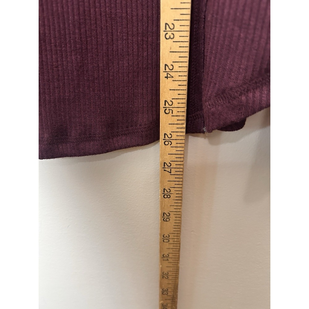 Knox Rose Women's Purple Thermal Long Sleeve Shirt Tee Shirt Size Small New NWT - Picture 7 of 9